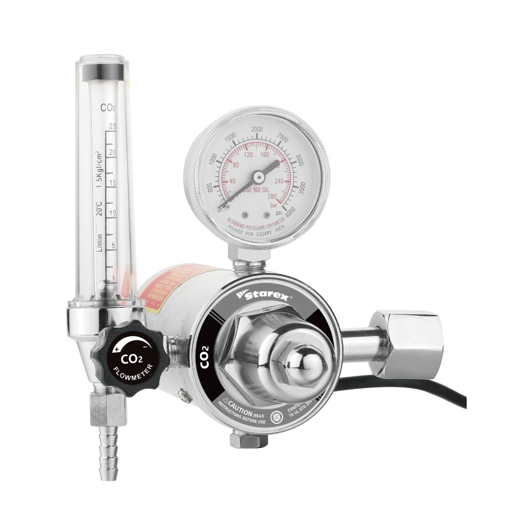 CO2 Heated Regulator Flowmeter 210W