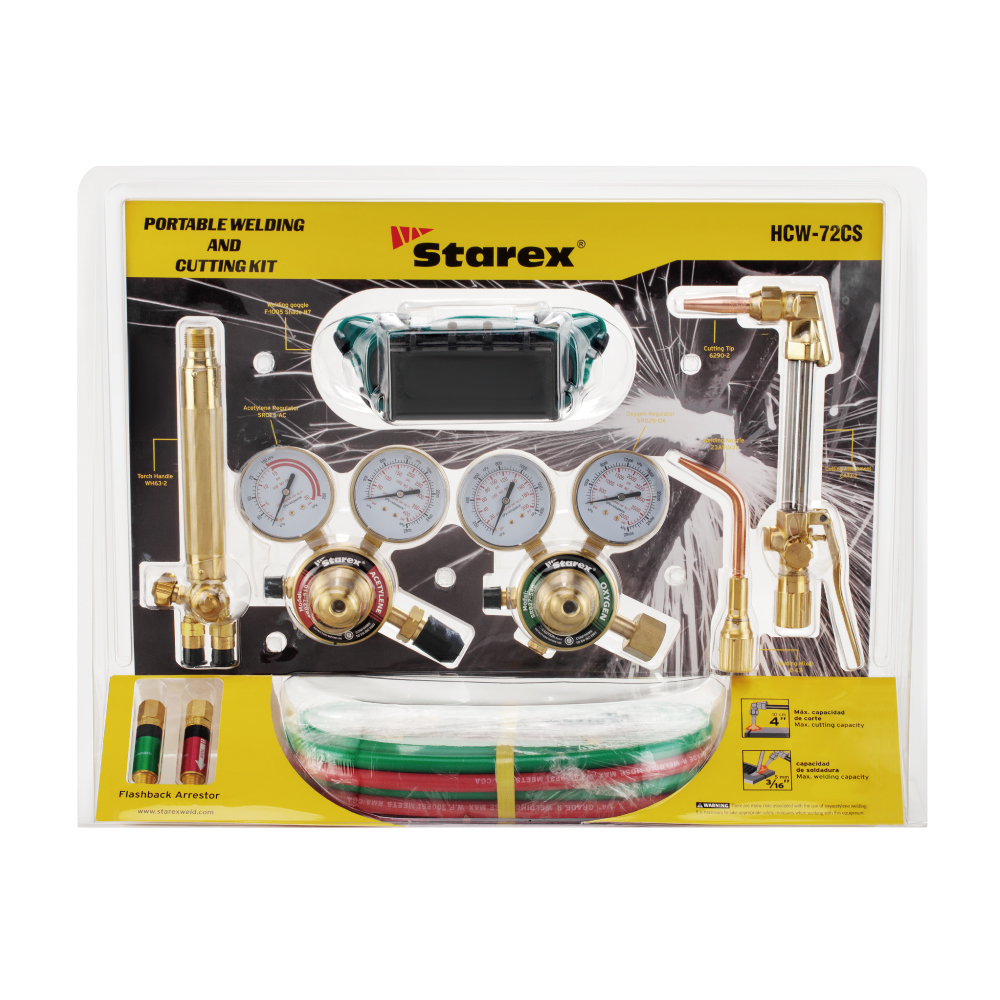 Harris Style Oxy-Acetylene Welding and Cutting Clamshell Kit