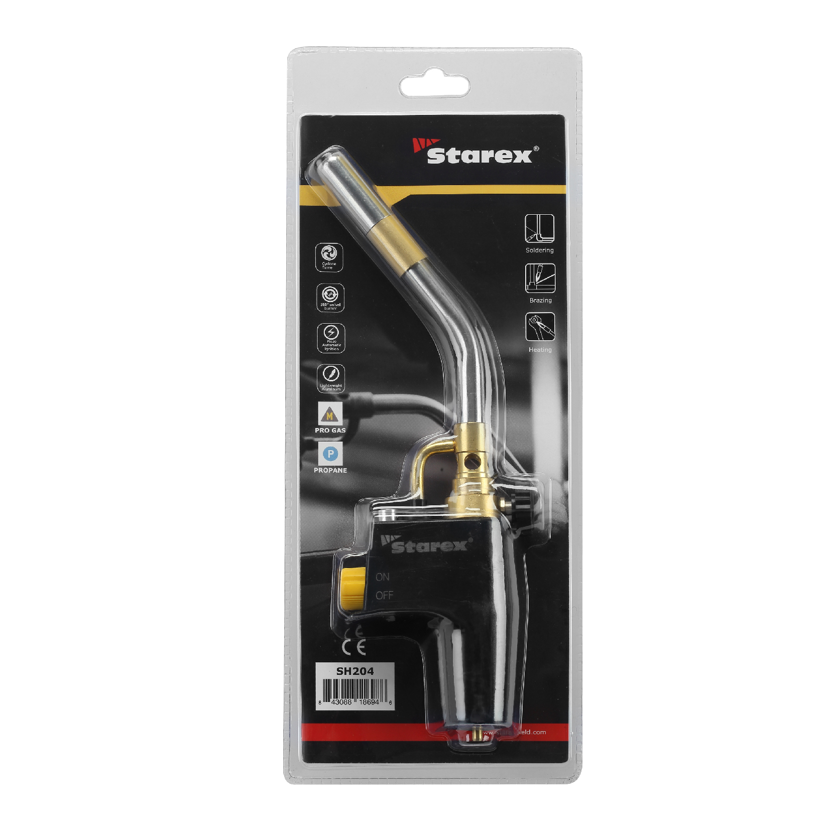 Hand Torch Auto-Ignite Propane/Mapp SH204