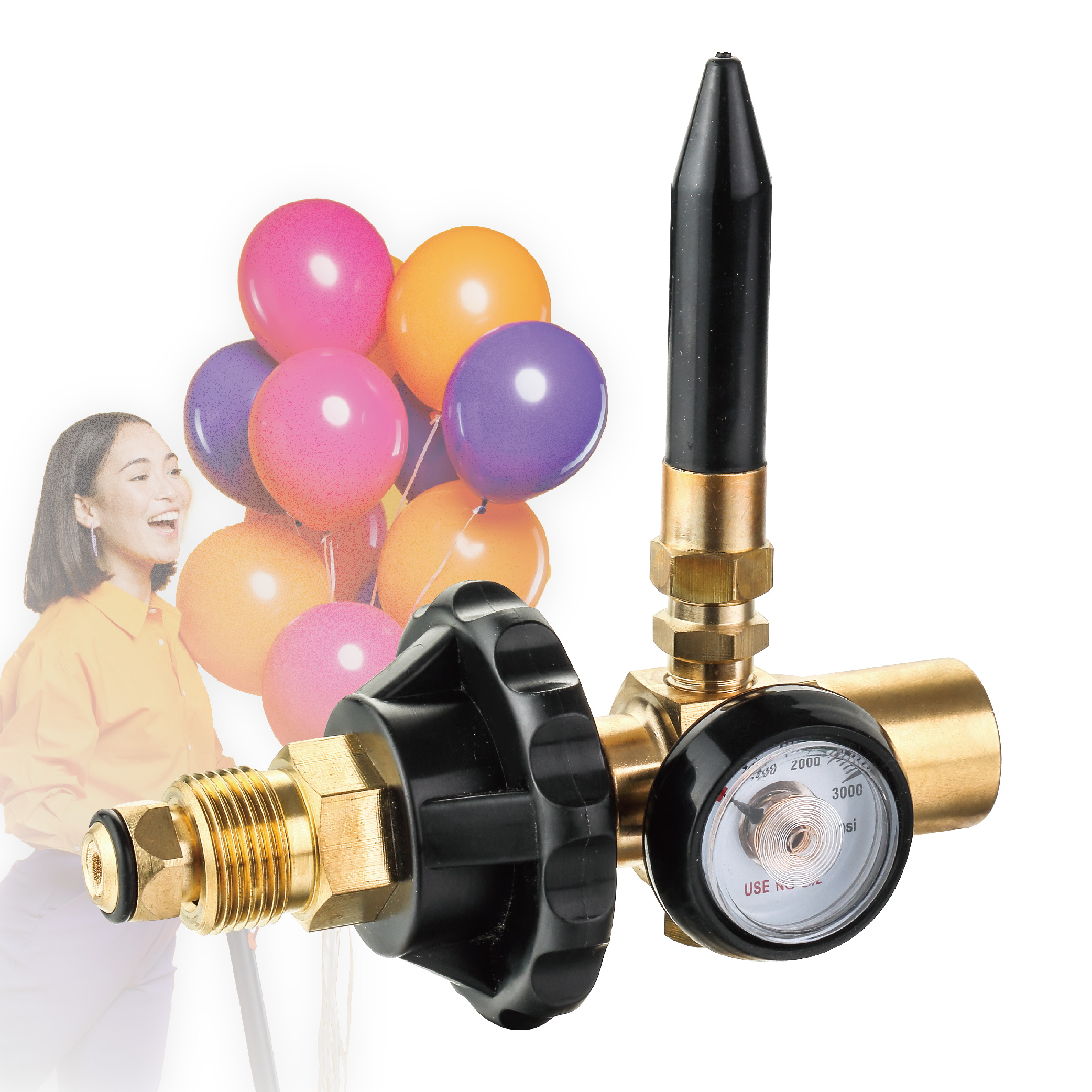 Premium Quality Deluxe Helium Balloon Filler Regulator