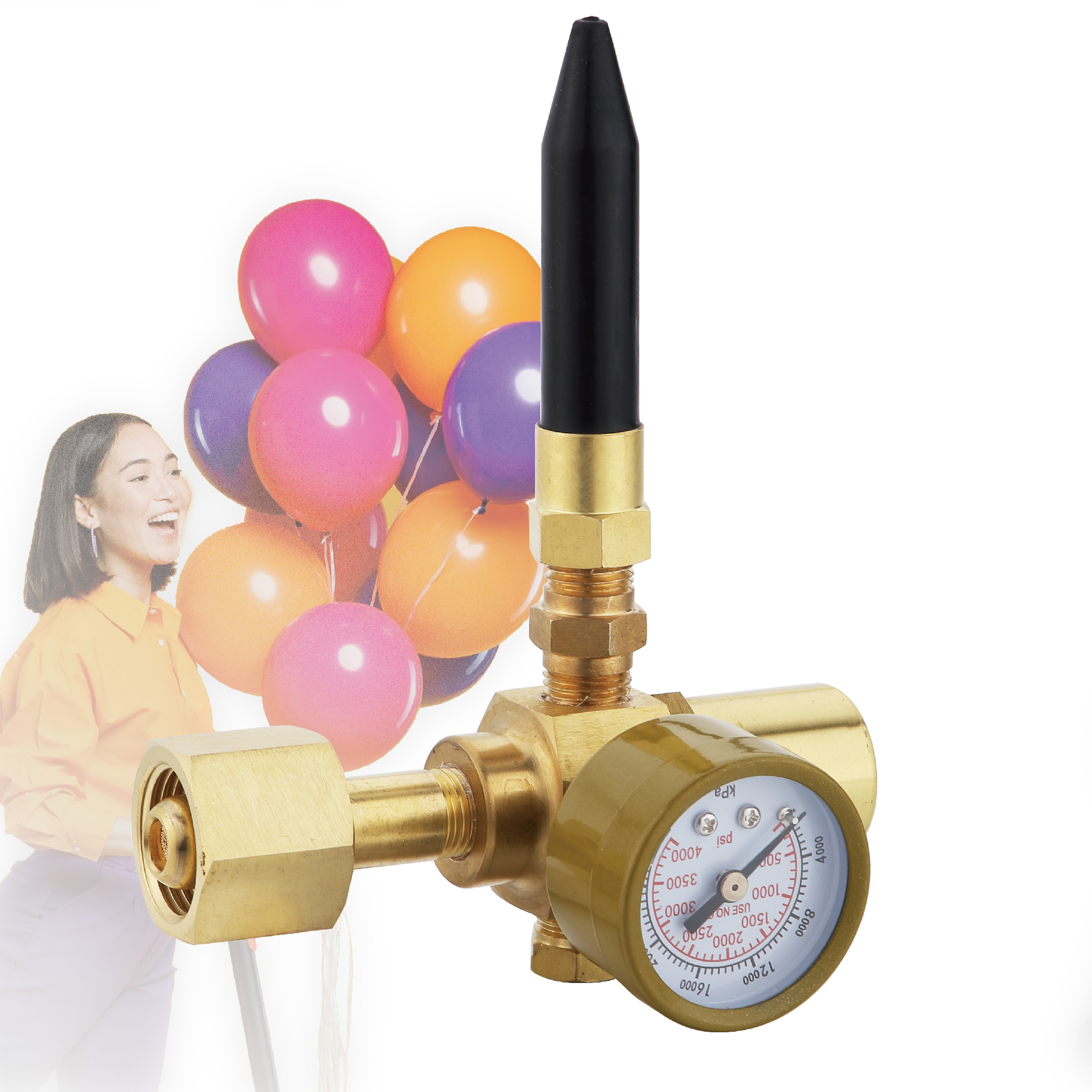 Premium Quality Helium Balloon Filler Regulator W/Gauge