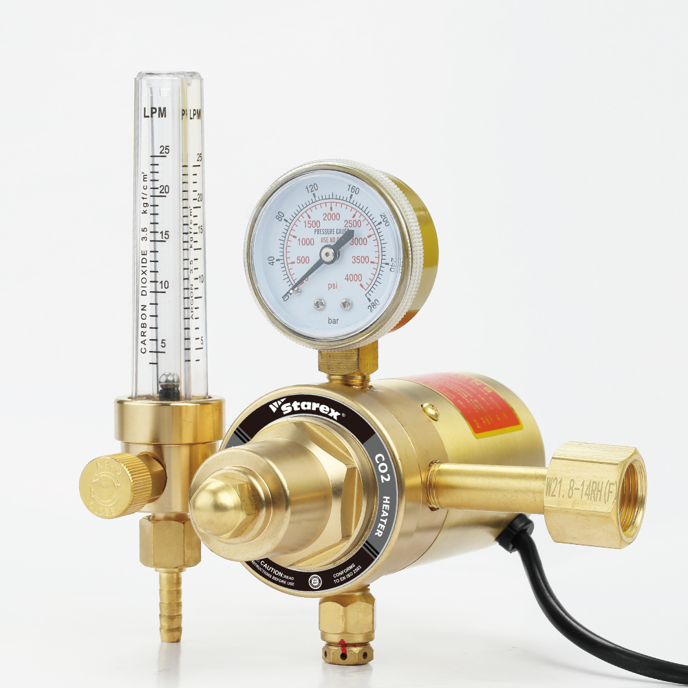 High Quality Brass CO2 Heater Regulator Flowmeter