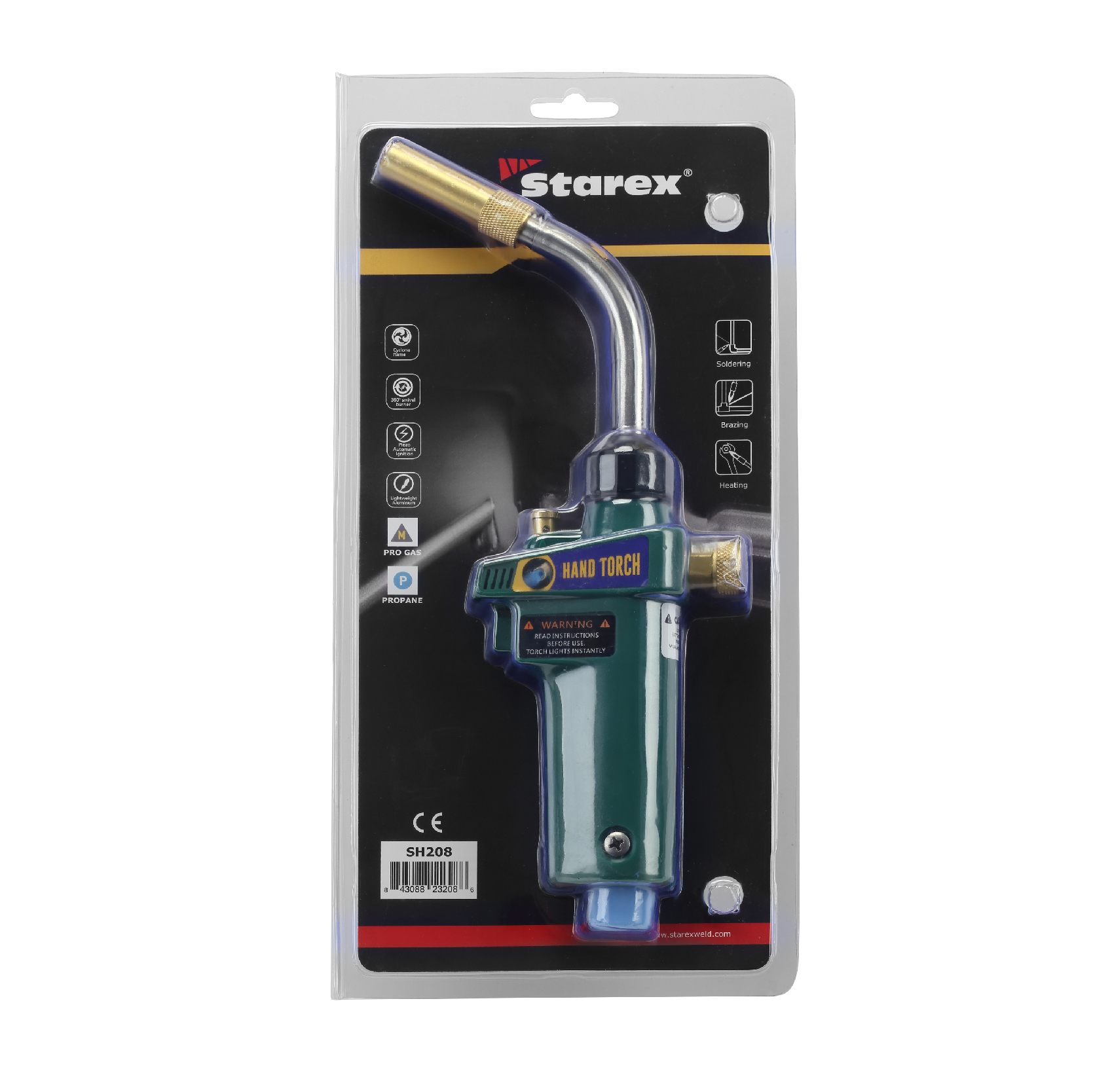 Hand Torch Auto-Ignite Propane/Mapp Gas SH208